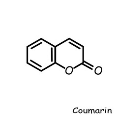 The Chemical structure of coumarin