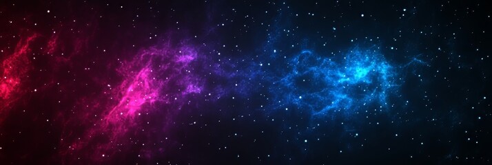 Fototapeta premium Breathtaking Cosmic Landscape Featuring Interstellar Dust Clouds and Vibrant Star Forming Galaxies