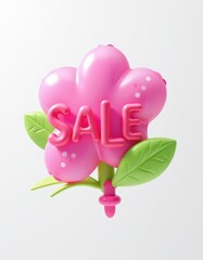 Flower with Sale Sign