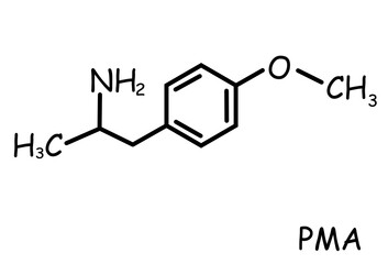 The Chemical structure of PMA