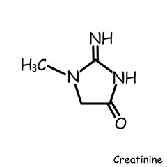 The Chemical structure of creatinine