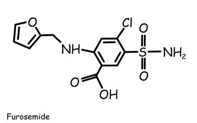 The Chemical structure of furosemide