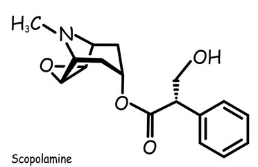 The Chemical structure of scopolamine