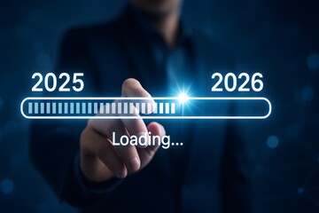 Progress Bar Moving From 2025 To 2026 Future