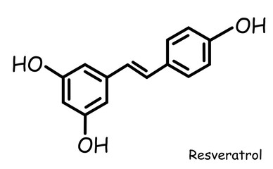 The Chemical structure of resveratrol