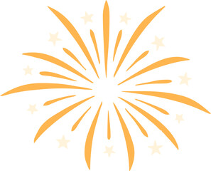 Firework Icon .Firecracker for Anniversary, New year, Celebrate, Festival. Contains icons of firecracker, sparkler, salute, petard, firework box and more.Flat design on black background.