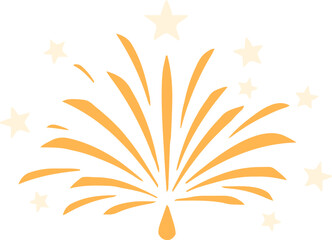 Firework Icon .Firecracker for Anniversary, New year, Celebrate, Festival. Contains icons of firecracker, sparkler, salute, petard, firework box and more.Flat design on black background.