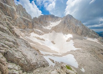 Appennini mountains, Italy - The mountain summit of central Italy, Abruzzo region, above 2500 meters