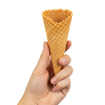 Hand of hispanic man holding biscuit  on Isolated transparent background png. generated with AI