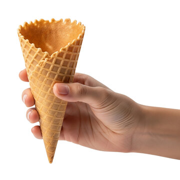 Hand of hispanic man holding biscuit  on Isolated transparent background png. generated with AI