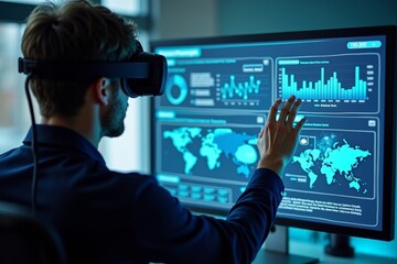 Utilizing Virtual Reality Technology to Analyze Real-Time Business Analytics on a Holographic Dashboard