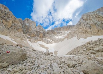 Appennini mountains, Italy - The mountain summit of central Italy, Abruzzo region, above 2500 meters