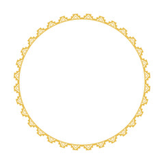 Vintage Steampunk Gold Gear Cogwheel Circular Frame