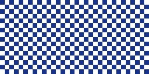 Blue checkered tablecloth. Seamless gingham chessboard pattern background. Vintage blue checkered background. Racing flag finish. Aesthetic checked plaid pattern.