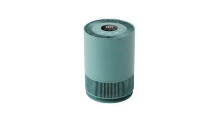 Isolated green air purifier for cleaner indoor air, improved home ventilation, healthy living