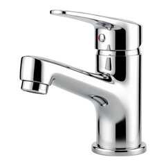 stainless steel tap on Isolated transparent background png. generated with AI