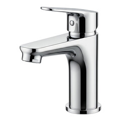 stainless steel tap on Isolated transparent background png. generated with AI