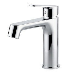 stainless steel tap on Isolated transparent background png. generated with AI