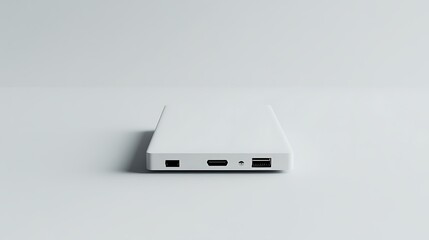 Sleek White Mini PC Compact Computing Solution