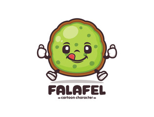 falafel cartoon culinary mascot