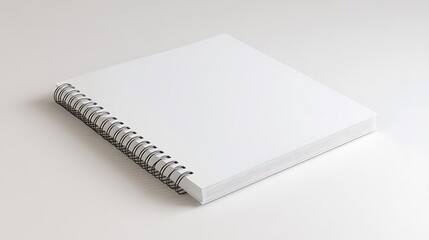 Minimalist White Book with Textured Edges