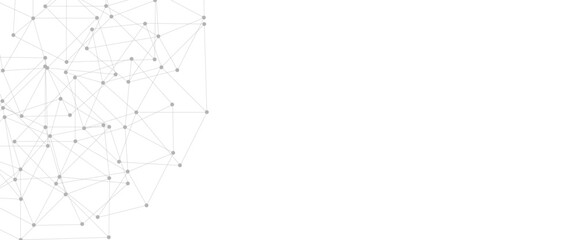 Abstract plexus background with connecting dots and lines. Global network connection