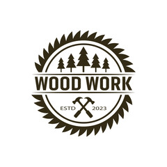 Woodworking Vector Art, Icons, and Graphics Stock Vector.