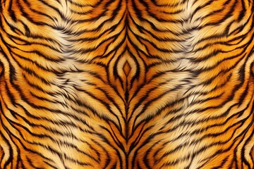 Tiger's fur is shown in full color