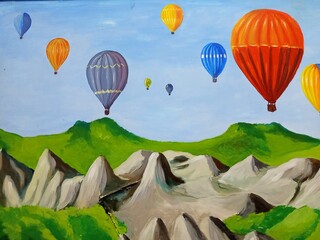 hot air balloons
