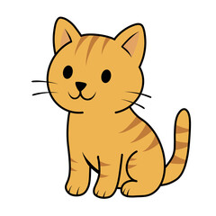 Obraz premium Cute cat – Cartoon pet Animal Illustration