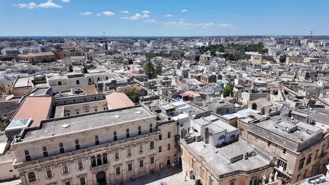 Amazing view of The Old town of Lecce, Apulia Region, Italy