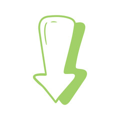 green download arrow icon