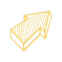 vector illustration of an abstract arrow