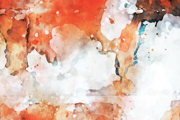 Warm Abstract Watercolor Texture Modern Art Background