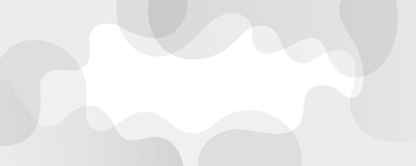 Abstract background with gray wavy shapes. Soft gradient waves for creative graphic design. Vector illustration.	
