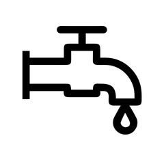 Vector art of outline tap