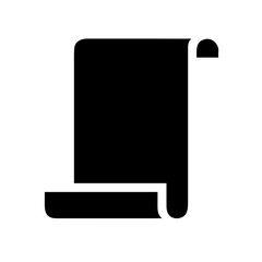 Vector art of scroll