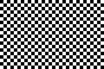 Black and white checkered chess pattern, seamless design.