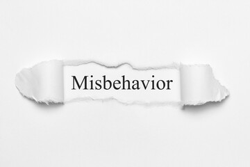 Misbehavior	
