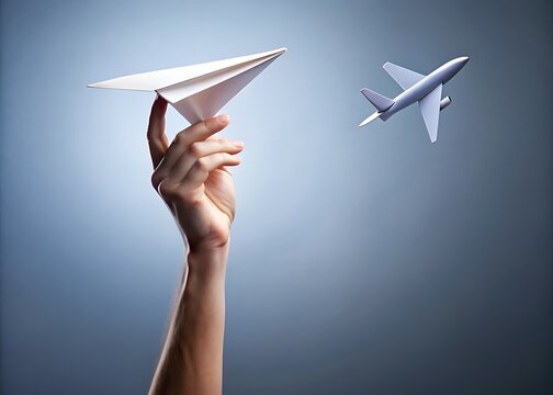 Hand holding a blank white rectangular box against a clean white background for product packaging mockup