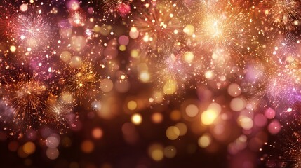 ニューイヤー、パーティー、花火のイメージ