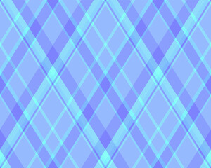 Argyle pattern of geometric rhombus. Harlequin check wallpaper design. Classic diamond shaped textile material for web background, print fabric clothing, sweater, wrapping paper, gift card, invitation