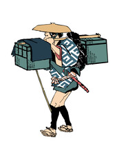 浮世絵　町人　その244