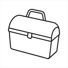 black box isolated on white background