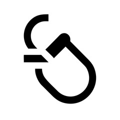 Vector art of carabiner