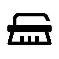 Vector art of cleaning brush icon