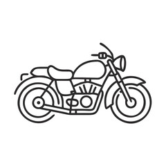 Fototapeta premium motorcycle on white background