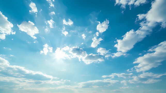 Beatiful sky with comolus clouds