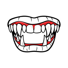 A mouth open mouth with a smile