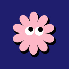 Groovy Face Flower